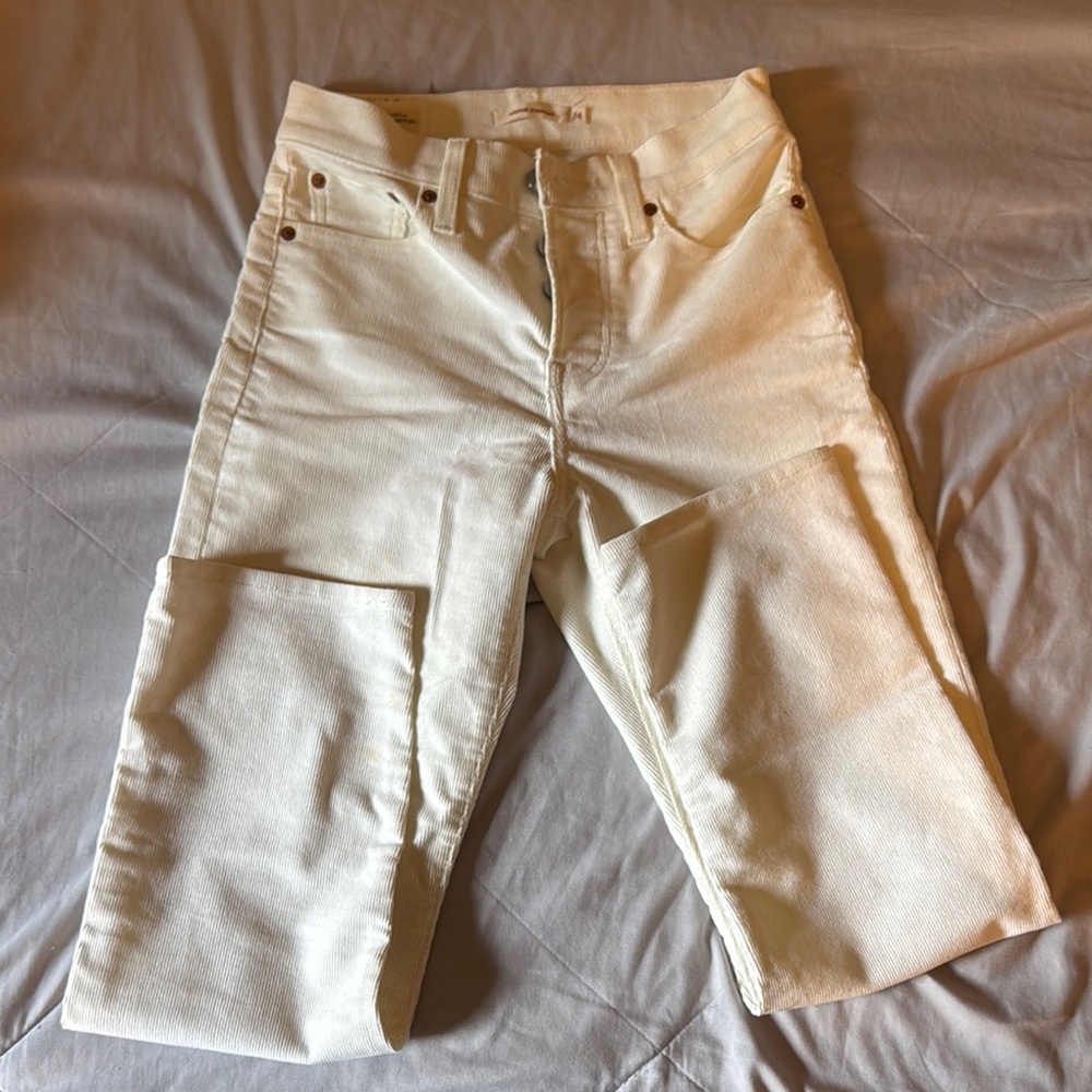 Levi's White Corduroy Trousers